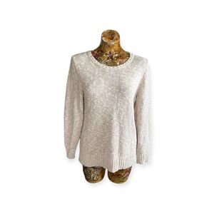 L.L. Bean Cream sweater medium cotton cream